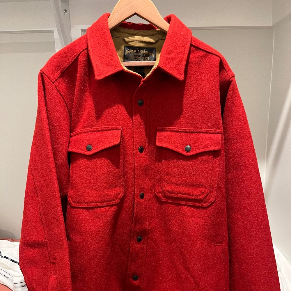 Filson Lined Mackinaw Wool Jac-Shirt - Large